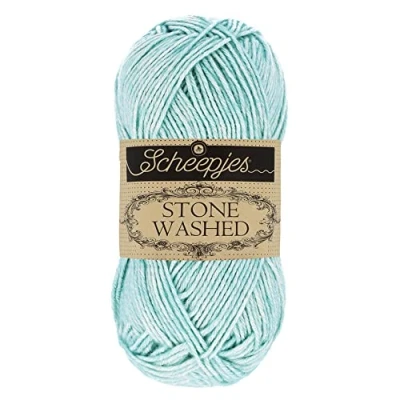 Image de Scheepjes 1664 813 Fil de coton délavé à la pierre, Amazonite, 1 x 50 g