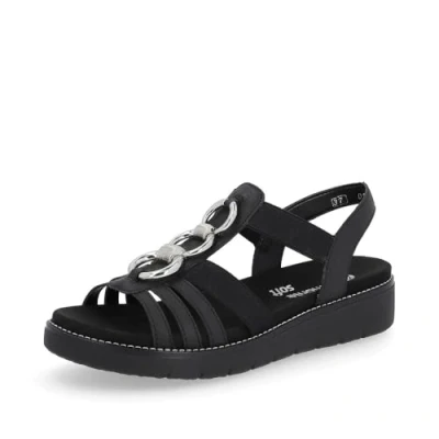Image de Remonte Sandales à lanières D2073 pour femme Semelle lâche, Noir 02, 40 EU