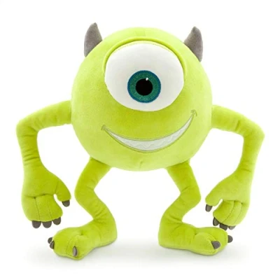 Image de Disney Store Officielle Peluche Bob, Monstres et CIE, 27 cm, créature en fabriquée Tissu Doux avec Un Grand œil brodé Une Corne 3D, Convient à Tous Les âges