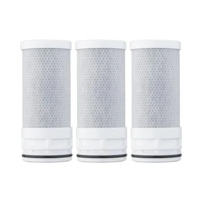 Image de Ibergrif M91007 1 Lot de 3 Cartouches Filtre à Eau pour Robinet Rechange, Efficacement le Chlore, les Sédiments, Métaux Lourds