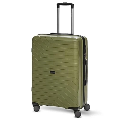 Image de REDOLZ Essentials 05 Valise d&#039;enregistrement Trolley M de Taille Moyenne 44 x 26 67 cm en polypropylène léger Haute qualité 4 roulettes Doubles &amp; Cadenas TSA pour Homme Femme