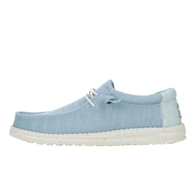 Image de HEYDUDE Wally Stretch Sox Chaussures pour Hommes Baskets avec Semelles Confortables Style Mocassin, Cloud Blue/Dawn Blue, 43