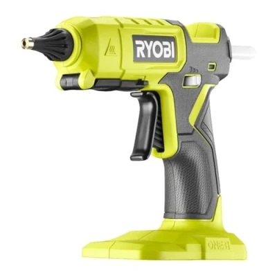 Image de RYOBI Pistolet à colle 2 températures 18V 130C / 200C chauffe en 3 min diam. bâtons de 12 mm Livré avec et pointes d&#039;épaisseurs différentes RGL18 0
