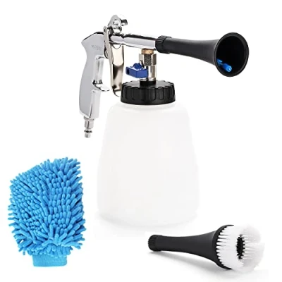 Image de EXLECO Kit de Lavage, Pistolet Nettoyage Voiture Intérieur pour 6 9,2 Bar Air Comprimé, Pulvérisation Entretien Auto et Moto