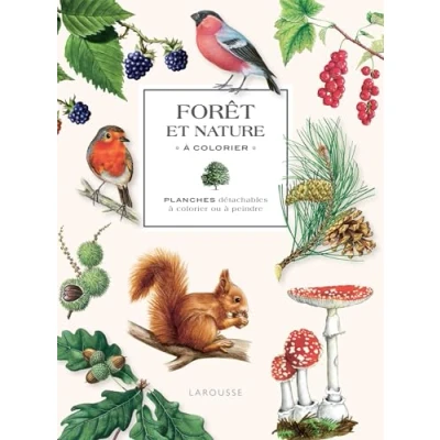 Image de Forêt et nature à colorier: Planches détachables colorier ou peindre
