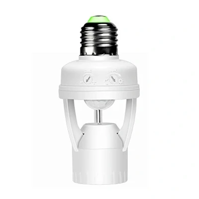 Image de COMTERVI Douille E27 Support de Lampe LED détecteur Mouvement avec PIR à 360 (Support capteur Mouvement)