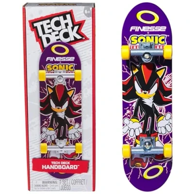 Image de TECH Deck FINGER skate 1 Handboard Sonic Finesse Teck Planche Au Format Collector 27 Cm Skatez Avec Les Mains Ou Exposez Mini Jouet Enfant 6 Ans et +