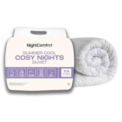 Image de Night Comfort Feels Like Down Couette hypoallergénique 7,5 tog 220 x 230 cm Douce de qualité pour Toutes Les Saisons