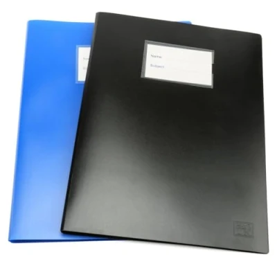 Image de H&amp;S Set Porte Vue A4 2 pcs Lutin Bleu &amp; Noir avec 100 Vues Transparentes Protege Document Papier Cahier Protège Documents Pochette Transparente Lutins Pages