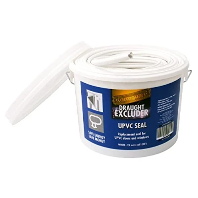Image de Stormguard Joint de rechange en uPVC caoutchouc pour porte et fenêtre Blanc 25 m