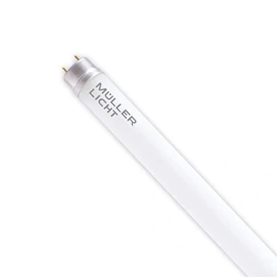 Image de Müller Licht Tube LED professionnel G13, 120 cm, 15,6 W équivalent à 152 W, 2500 lm, blanc chaud 3000 K, verre,
