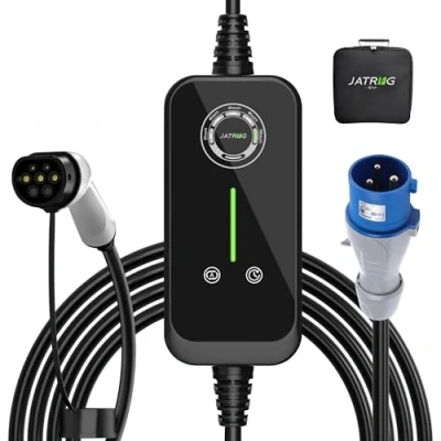 Image de JATRHG P1 EV Chargeur 7.2kw 10M 32A24A16A13A8A Type 2 Station de Charge Voiture Electrique Portable Courant Commutable Rapide