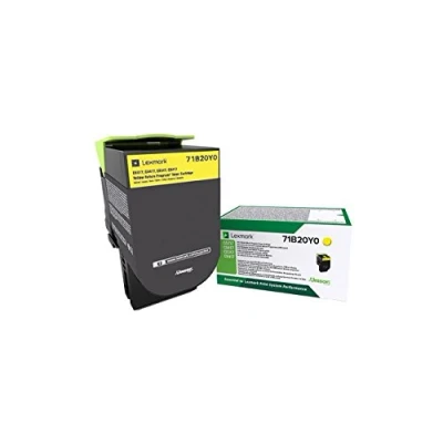 Image de Lexmark 71B20Y0 Jaune Toner