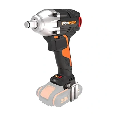 Image de WORX Nitro Clé à Chocs sans Fil 20V Couple Max de 300 Nm 3 Vitesses Moteur Brushless Compacte et Légère Avec Crochet Embout Vissage Livrée Batterie ni Chargeur WX272.9