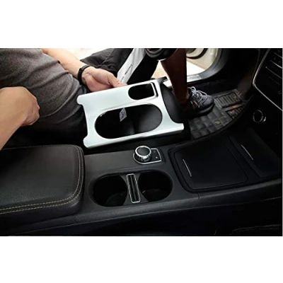 Image de Garniture de porte gobelet en ABS chromé mat pour Classe A/GLA/CLA C117 W117 W176 X156 2012 2017 AMG Accessoire voiture