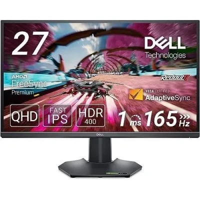 Image de Dell G2724D 27&quot; QHD (2560x1440) Écran PC Gaming, 165Hz, Fast IPS, 1ms, AMD FreeSync Premium, Compatible NVIDIA G SYNC, 99% sRGB, HDR 400, 2x DisplayPort, HDMI, Garantie 3 ans