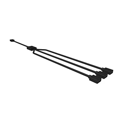 Image de Cooler Master RGB 1 to 3 Splitter Câble répartiteur à 3, connecteur LED 4 broches et 5 broches, 58 cm, R4 ACCY RGBS R2