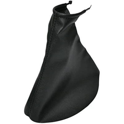 Image de AERZETIX C58511 Soufflet de levier vitesse compatible avec Citroen C5 2 2008 à 2014 couleur: noir en cuir synthétique