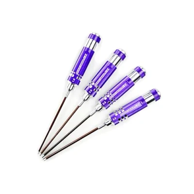 Image de ARROWMAX Lot de 4 tournevis hexagonaux Pour outils RC voitures, bateaux, Quidcopter, hélicoptères et plus encore (1,5 mm, 2 2,5 3 mm)