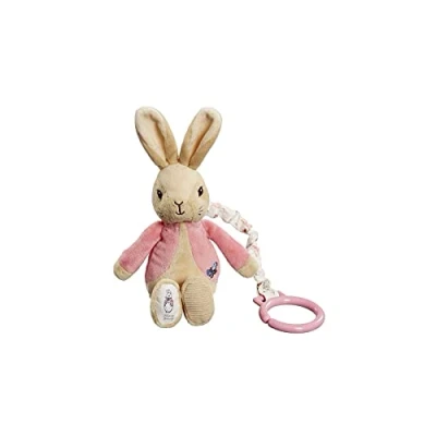 Image de Rainbow Designs PO1452 Beatrix Potter Flopsy Jiggle Attachable Peter Rabbit Pram Toy,Pink