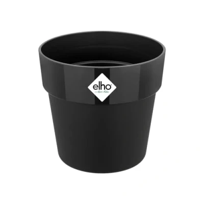 Image de Elho B.for Original Rond 14 Pot De Fleurs Noir Intérieur Ø 13.7 x H 12.5 cm