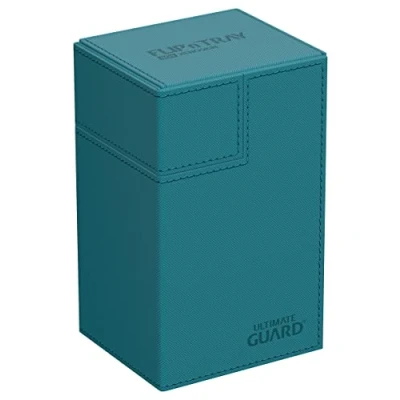 Image de Ultimate Guard Flip`n`Tray 80+ XenoSkin Monocolor Bleu Pétrole