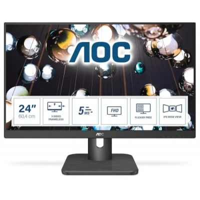 Image de AOC Écran 24E1Q 60,4 cm (23,8 pouces) (HDMI, dalle IPS, temps de réponse 4 ms, DisplayPort, 60 Hz, 1920x1080) noir