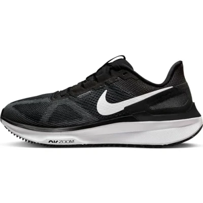 Image de Nike Performance AIR ZOOM Structure 25 Chaussures de running stables, Femme, Taille: 44, Black/white/dark smoke grey Tissu / matière synthétique