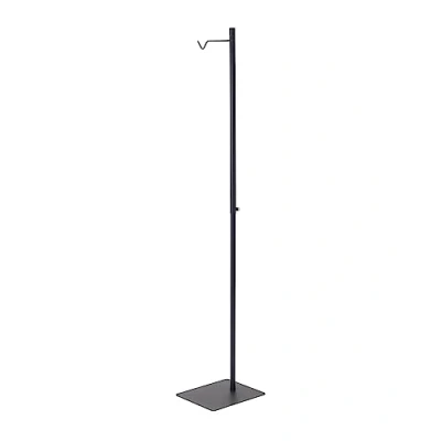 Image de Yamazaki 4515 TOWER Support de lanterne réglable, noir, acier/polypropylène, design minimaliste, 26 x 30 80～152 cm (LxPxH)