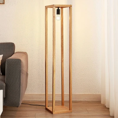 Image de Lucande Sedrik lampadaire en forme de caisse