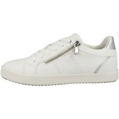 Image de Geox Fille Blomiee Racine Accueil Femme Baskets Mode, Blanc Argent, 40 EU