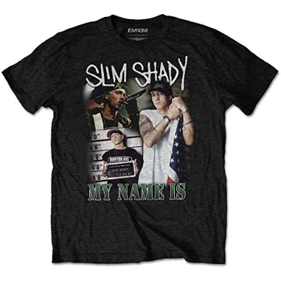 Image de Eminem Tshirt Homme L My Name Is Homage Noir