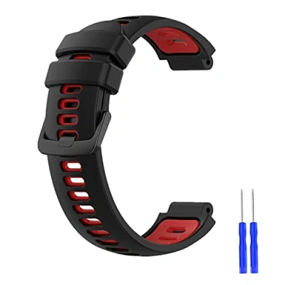 Image de Muovrto Bracelet pour Garmin Approach S20/S5/S6,Bracelet Remplacement en Silicone Forerunner220/230/630/235XT/735XT