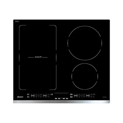 Image de Sauter SPI4664X Plaque Induction Table de Cuisson Encastrable Couleur Inox 4 Foyers 7200W Dimensions Encastrement : 56x49cm 14 Niveaux Puissance Fabriqué en France