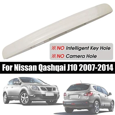 Image de Unknow Nouveau Poignée de Couvercle Coffre hayon Peint Blanc sans clé en I et Trou caméra, pour Nissan Qashqai J10 2007 2014 Garniture Plastique