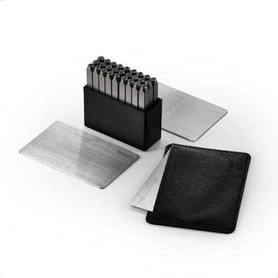 Image de SecuX XSEED Plus Secure Bitcoin Wallet Crypto Seed Storage Plates Steel Punch Set (Steel Included) Compatible avec SecuX, Ledger, Trezor Hardware Wallets