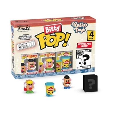 Image de Funko Bitty Pop! Retro Toys Mr. Potato Head 4PK​et Une Mini Figurine Mystère en Surprise 2.2 Cm Collectionnable Étagère Empilable Incluse Idée de Cadeau Décoration Gâteaux