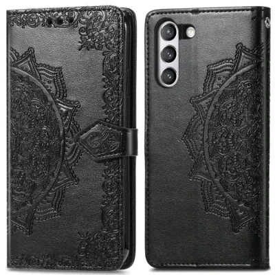 Image de Coque Portefeuille IMOSHION Samsung Galaxy S21 FE Similicuir Noir Support Silicone Résistant aux Chocs