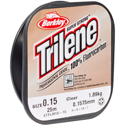Image de Berkley Trilene 100% Fluorocarbon Clair 25m Taille : 0.40mm