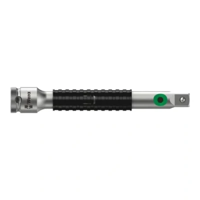 Image de Wera 05003530001 8796 SA Rallonge Zyklop « flexible lock » avec bague de rotation rapide, courte, 1/4&quot;, 1/4 pouce x 75.0 mm, Argent/noir