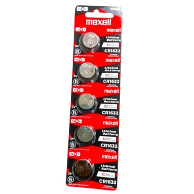 Image de Maxell 18586600 Batterie Domestique Single Use Battery CR1632 Zinc Manganese Dioxide (Zn/MnO2) Piles (Single Battery, CR1632, (Zn/MnO2), 3 V, 5 pièces, 140 mAh)