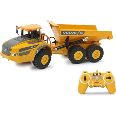 Image de JAMARA 405056 Camion Benne basculante Volvo A40G 1:20 2,4 GHz Rotation fidèle à l&#039;original, Haut/Bas, Son Moteur réaliste (désactivable), Mode Demomo, 2 Roues motrices,