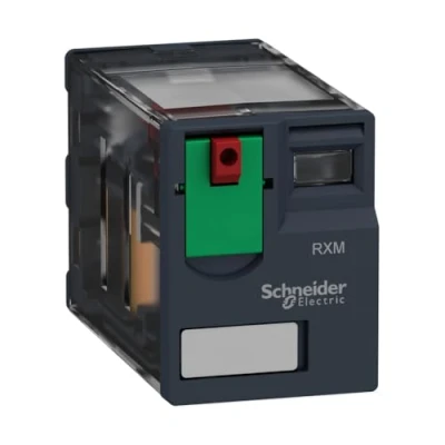 Image de Schneider Electric Harmony Relay RXM relais miniature embrochable test 4OF 12A 24VAC RXM4AB1B7