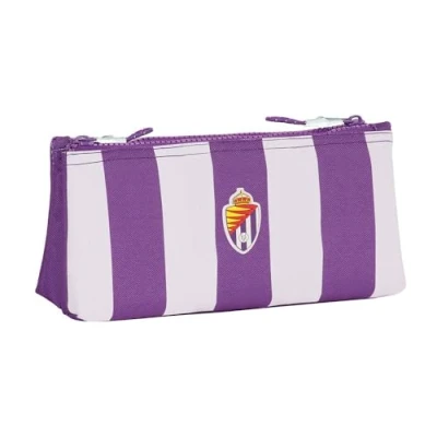 Image de Real Valladolid Trousse de Toilette Scolaire pour Enfants avec Fermeture éclair Simple, Confortable et Polyvalent, qualité résistance, 22 x 8 10 cm, Violet, Estándar, décontracté