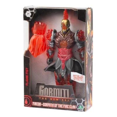 Image de Gormiti, Figurine articulée 27 cm, Gormiti avec Son Arme, Modèle Feu Fireon, pour Les Enfants à partir de 4 Ans, GRV063