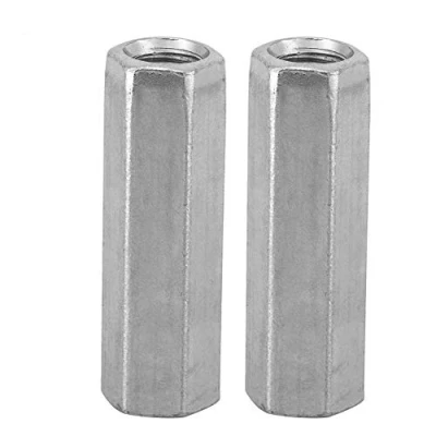Image de 10 pièces M8 en acier au carbone longue tige écrou hexagonal manchon entretoise attaches filetées raccord hexagonale filetée(M8*40)