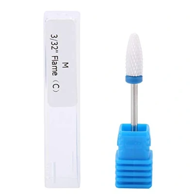 Image de Outil de manucure, forets à ongles en céramique première qualité, embout lisse, professionnels pour acrylique, enlèvement propre du gel(04#)