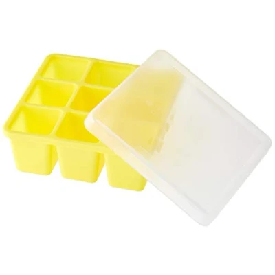 Image de Nuk Plateau Cube Alimentaire Jaune 9 x 60 ml