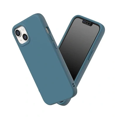 Image de RhinoShield Coque Compatible avec [iPhone 13/14] SolidSuit Fine Technologie d&#039;absorption des Chocs et Finition Premium Matte Océan Bleu