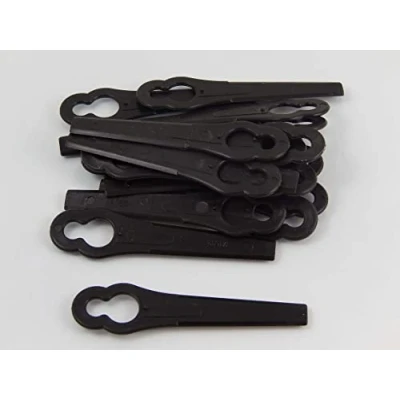 Image de vhbw 20x Lames compatible avec Einhell BG CT 18 Li, GE RG 18/1 Li taille gazon de rechange, noir, plastique
